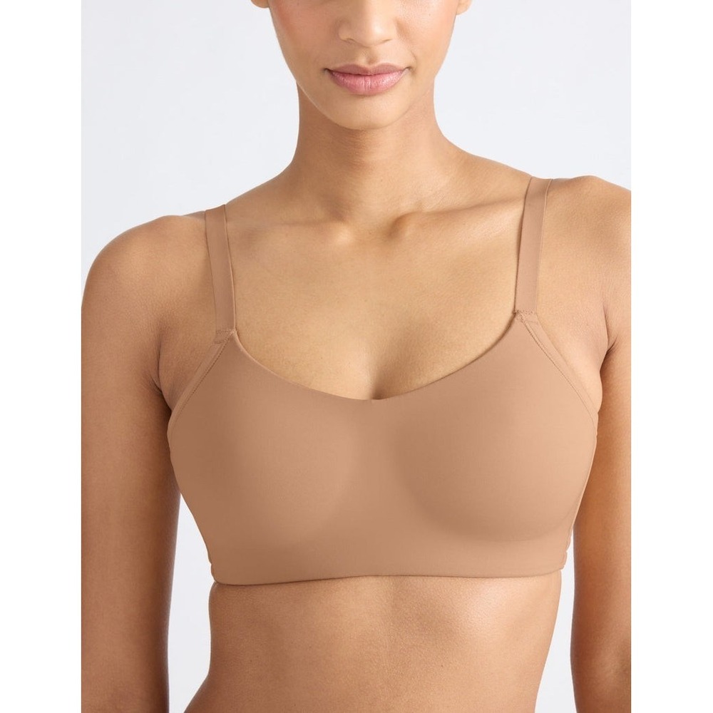 Knix Molded‎ Cup One And Only Scoop Bra Size Large Convertible Tan Comfort